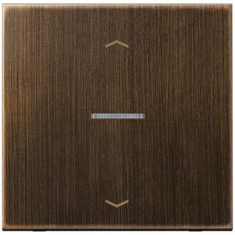 JUNG HOME Taster 1fach, mit Pfeilsymbolen, Messing, Serie LS, Messing antik 