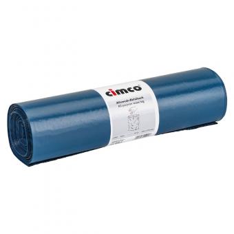 Cimco Allzweck-Abfallsack 120 Liter, blau, 1 Rolle, 25 Sack 