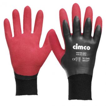 Cimco Arbeitsschutzhandschuhe Winter soft, dunkelrot/schwarz, Größe: 11/XXL 