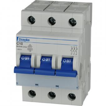 Doepke Leitungsschutzschalter DLS 6h C10-3, C10 A, 3-polig 