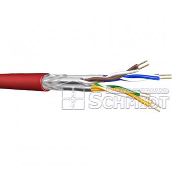 Draka UC900Flex C7, PUR Datenkabel flexibel Cat.7, 4P S/FTP, 4x2xAWG27, rot, Meterware 