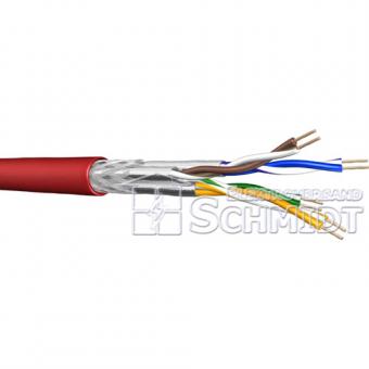 Draka UC900 SS27, PUR Datenkabel flexibel Cat.7, 4P S/FTP, 4x2xAWG27, rot, Meterware 