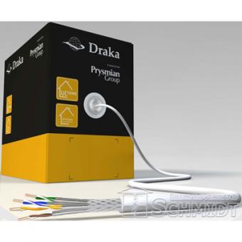 Draka UCHOME - Datenkabel Cat.7, SS26 S/FTP  (900 MHz), 4x2xAWG26, weiß,  350m Box 