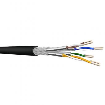 Draka UC900 HS23, Erd-Datenkabel Cat.7, S/FTP (900 MHz), 4x2xAWG23, schwarz, Meterware 