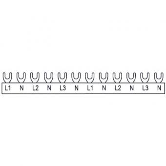 Eaton Phasenschiene für 2-polige FI oder FI/LS-Schalter, 12 Platzeinheiten, 10mm² 