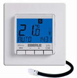 Eberle FIT 3L - UP-Uhrenthermostat, Displayfarbe blau 