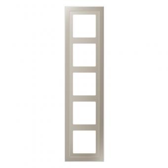 Rahmen LS-design - 5-fach (Edelstahl) 