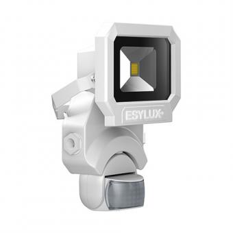 ESYLUX AFL SUN LED-Strahler mit Bewegungsmelder 10W 3000K, weiß 