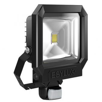 ESYLUX AFL SUN LED-Strahler mit Bewegungsmelder 30W 3000K, schwarz 