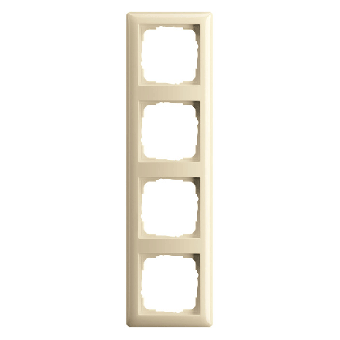 Gira Abdeckrahmen Standard 55, 4-fach (cremeweiß, glänzend) 