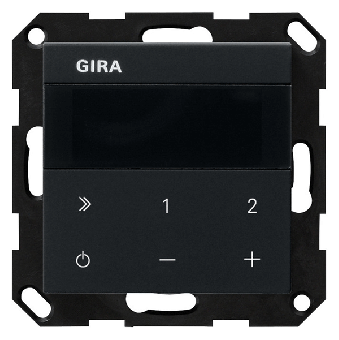 Gira Unterputz-Radio IP (schwarz, matt) 