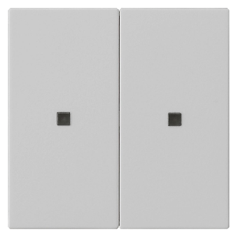 Gira System 3000 Bedienaufsatz 2fach (grau, matt) 