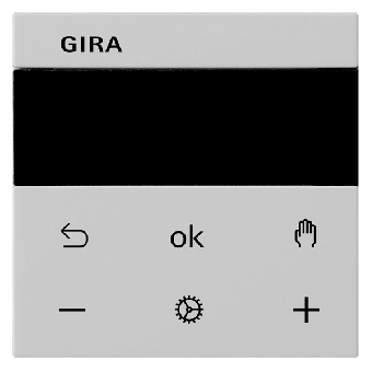 Gira System 3000 Raumtemperaturregler BT (grau, matt) 