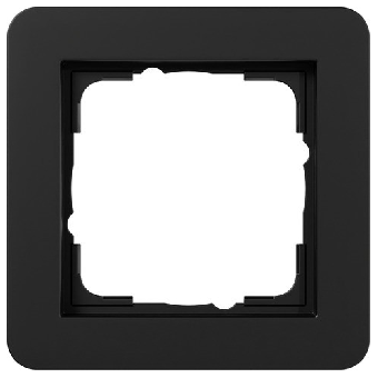 Gira Abdeckrahmen  1-fach - E1 (schwarz matt) 