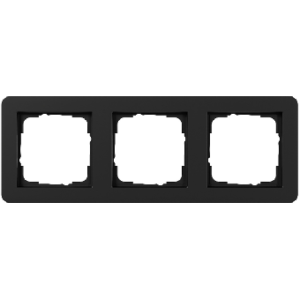Gira Abdeckrahmen  3-fach - E1 (schwarz matt) 