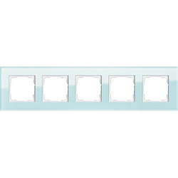 GIRA Abdeckrahmen 5-fach - Esprit (Glas mint) 