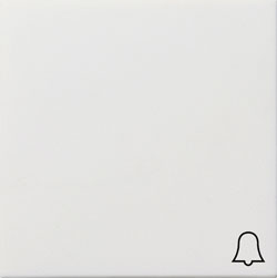 Gira Wippe mit Symbol Klingel (reinweiß, glänzend) 