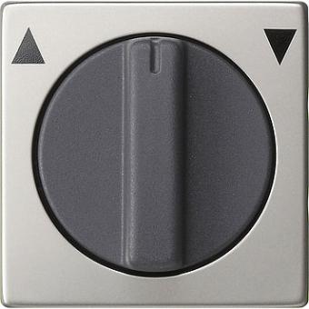 Abdeckung mit Knebel für Jalousieschalter-/taster (Edelstahl) 