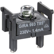 Gira Beleuchtungseinsätze für Lichtsignal, Glimmlampenelement 230 V~, 1,4 mA (ähnlich E 10) 