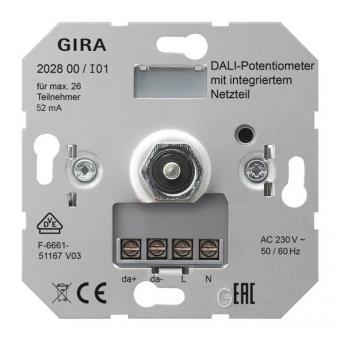Gira DALI Potentiometer mit integriertem Netzteil 
