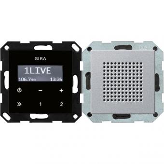 Gira Unterputz-Radio RDS mit einem Lautsprecher (alu) 