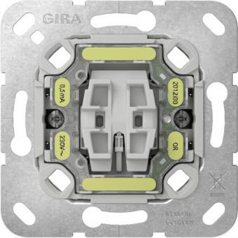 Gira Einsatz Tast-Kontrollschalter 10 AX 250 V~ mit LED, Universal-Aus-Wechsel 