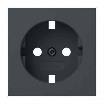 Gira Zentralplatte - Ersatz-Abdeckung für SCHUKO-Steckdose (anthrazit) 