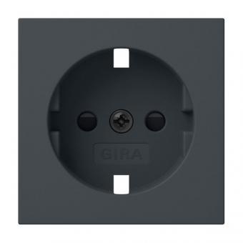 Gira Zentralplatte - Ersatz-Abdeckung für SCHUKO-Steckdose mit Shutter (anthrazit) 