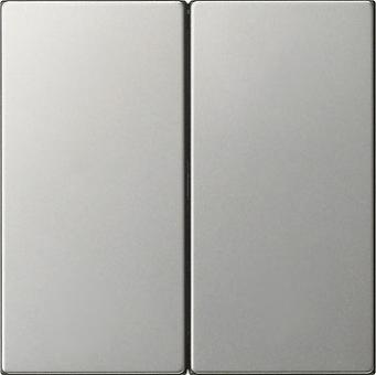 Gira System 3000 Bedienaufsatz 2fach (Edelstahl) 