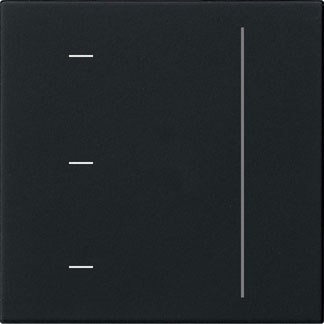 Gira System 3000 Touchaufsatz (schwarz matt) 
