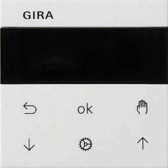 Gira System 3000 Jalousieuhr Display (reinweiß, glänzend) 
