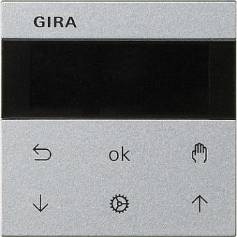Gira System 3000 Jalousieuhr Display (alu) 