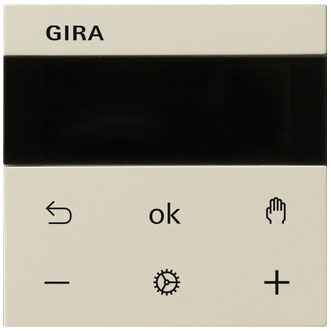 Gira System 3000 Raumtemperaturregler BT (cremeweiß, glänzend) 