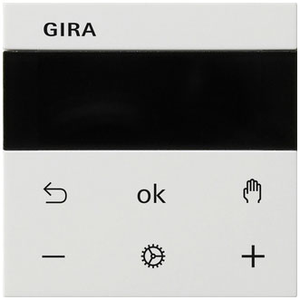 Gira System 3000 Raumtemperaturregler Display (reinweiß, glänzend) 