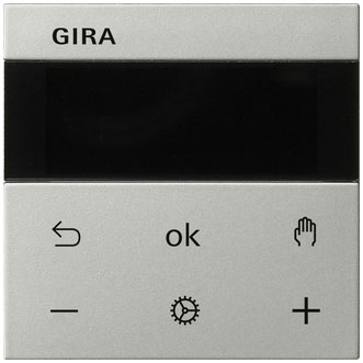 Gira System 3000 Raumtemperaturregler Display (Edelstahl) 