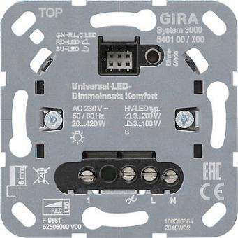 Gira System 3000  Universal-LED-Dimmeinsatz Komfort 
