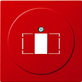 Abdeckung für TAE-Dosen und USB-Spannungsversorgung (rot) 