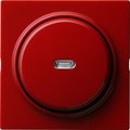 Tast-Kontrollschalter  mit Wippe,  Aus/Wechsel (rot) 