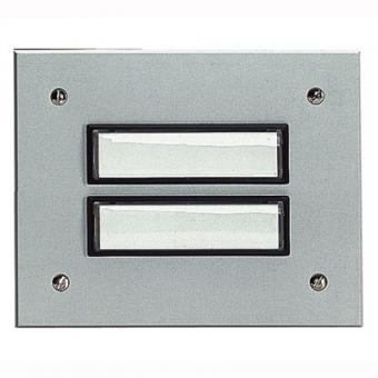 Grothe ETA 802 EV1 – Etagenplatte Aluminium silber elox. 2 Flächentaster 