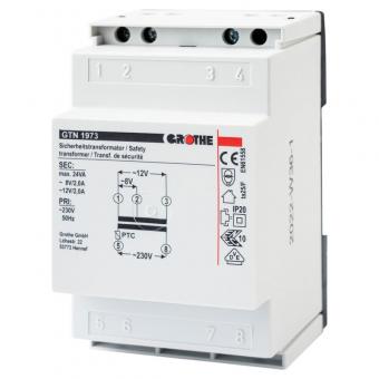 Grothe GTN 1973 - Sicherheitstransformator 8V / 12V AC (2,0A) 