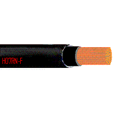 H07RN-F  1x10 - Gummischlauchleitung, schwarz, Meterware 