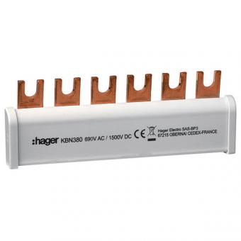 Hager KBN380 - Erdungsbügel 3P 35mm² zur erdseitigen Überbrückung für SPA180 