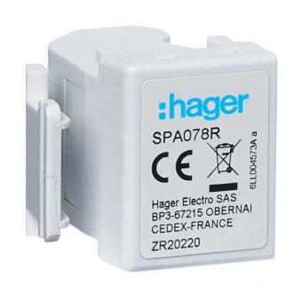 Hager SPA078R - Fernmeldekontakt für Kombiableiter SPA70xZ/SPA80xZ 
