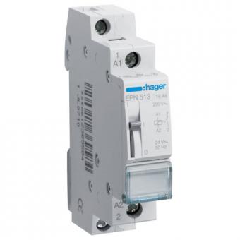 Hager EPN513 - Fernschalter 24V AC / 12V DC , 1 Schließer 