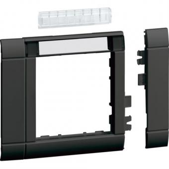 tehalit Rahmenblende modular 55 x 55 mm mit Beschriftungsfeld, graphitschwarz 