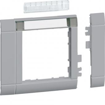 tehalit Rahmenblende modular 55 x 55 mm mit Beschriftungsfeld, lack alu 