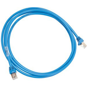 Hager ZZ45WAN100 - Patch-Leitung mit 2xRJ45 Stecker, Cat 5e, FTP, blau, Länge 1 m 