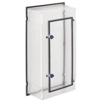Hager ZAY450AT, Zählerfeldabdeckung, IP54, 450 mm, klarsicht, mit Tür 