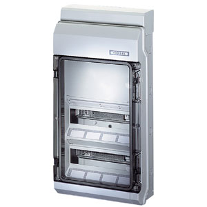 Hensel KV 9330, KV-Automatengehäuse mit Zusatz-Raum, IP65, 2-reihig, 24 PLE 