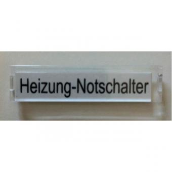 HHG PACIFIC Beschriftungsset „Heizung-Notschalter“ 